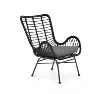 Кресло садовое Halmar IKARO 2 (черный/серый)