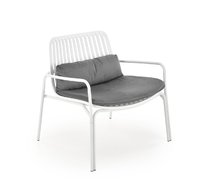 Кресло садовое Halmar MELBY (белый/серый)