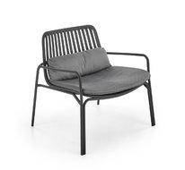 Кресло садовое Halmar MELBY (черный/серый)