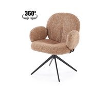 Стул кухонный Halmar K568 поворотный (корица/черный)