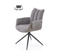 Стул кухонный Halmar K579 поворотный (серый/черный)