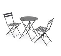 Комплект HALMAR LIVORNO (стол + 2 стула) (черный)