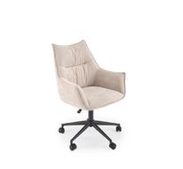 Кресло компьютерное HALMAR CLIO (бежевый/черный)