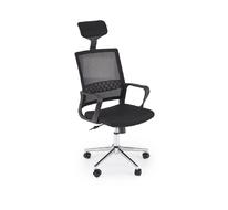 Кресло компьютерное HALMAR DUKE черный/хром