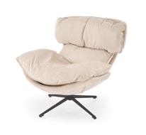 Кресло HALMAR ROGER (бежевый/черный)