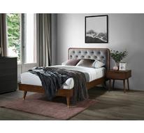 Кровать HALMAR CASSIDY (серый/орех) 120/200