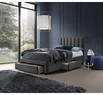 Кровать HALMAR GRACE Velvet (серый) 120/200