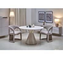 Стол обеденный HALMAR ABBOT 120 (светлый травертин)