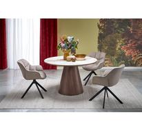 Стол обеденный HALMAR ARANI 120 (бежевый мрамор/орех)