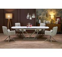 Стол обеденный HALMAR BENJAMIN 160 раскладной (бежевый/кашемир)