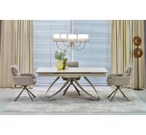 Стол обеденный HALMAR HILARIO 180 раскладной (светлый травертин/кашемир)