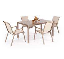 Стол обеденный HALMAR HOVER 150 (бежевый/капучино)