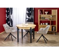 Стол обеденный HALMAR SORBUS 100 раскладной (дуб натуральный/черный)