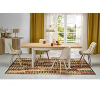 Стол обеденный HALMAR TIAGO 140 раскладной (дуб гикори/кашемир)