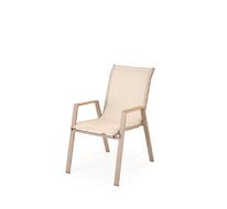 Стул HALMAR HOVER (бежевый/капучино)