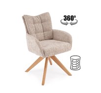 Стул HALMAR K540 WD (бежевый/натуральный), поворотный