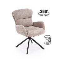 Стул HALMAR K593 (серый/черный), поворотный