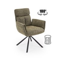 Стул HALMAR K596 (оливковый/черный), поворотный