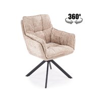 Стул HALMAR K597 (бежевый/черный), поворотный