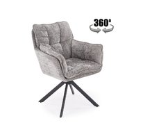 Стул HALMAR K597 (серый/черный), поворотный