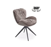 Стул HALMAR K599 (серый/черный), поворотный