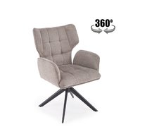 Стул HALMAR K601 (серый/черный), поворотный