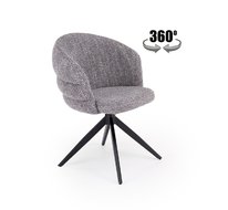Стул HALMAR K604 (серый/черный), поворотный