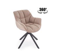 Стул HALMAR K610 (бежевый/черный), поворотный