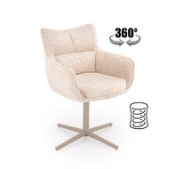 Стул HALMAR K614 CS (бежевый/кашемир), поворотный