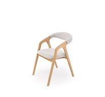 Стул HALMAR BUENO Puente 80 (светло-серый/дуб натуральный)