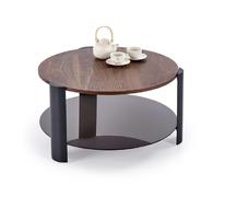 Стол журнальный HALMAR LIRA (орех/черный) 80/43