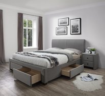 Кровать Halmar MODENA 140 (серый)