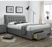 Кровать Halmar PERCY 160 (серый)