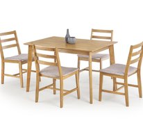 Комплект столовой мебели Halmar CORDOBA (стол + 4 стула) дуб