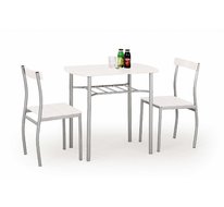 Комплект столовой мебели Halmar LANCE стол + 2 стула (белый)