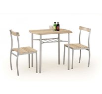 Комплект столовой мебели Halmar LANCE стол + 2 стула (дуб сонома)